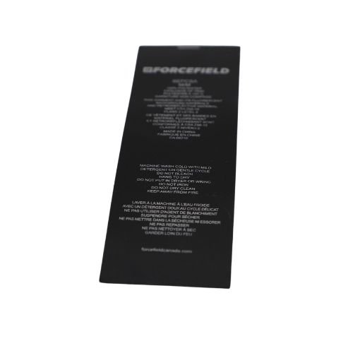 Black Silk Screen Printed Label